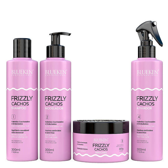 Blueken Frizzly Cachos Mascara