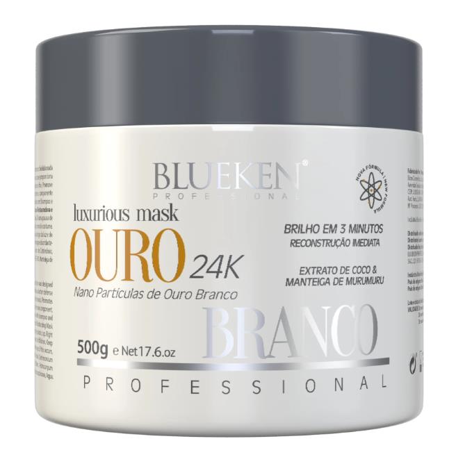 Máscara Luxurious Ouro Branco Blueken