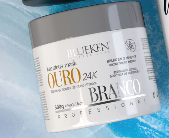 Blueken Ouro 24K Branco Mask (Luxurious Reconstructive Mask)