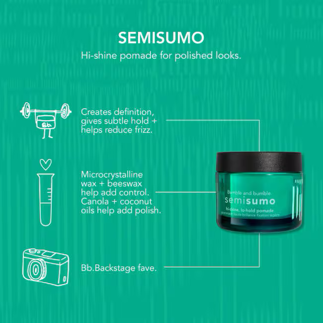 Semisumo Hi-Shine, Lo-Hold Pomade — imagen 3